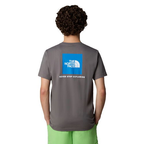 Camiseta Gris The North Face Redbox Tee Smoked Pearl-Hero Blue L