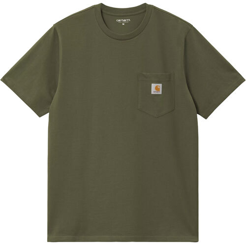 Camiseta Verde Con Bolsillo Carhartt S/S Pocket T-Shirt Dollar Green Logo Clásico L