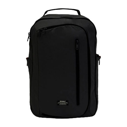 Mochila Negra Ecoalf Oslo Tejido Antidesgarro Impermeable Black