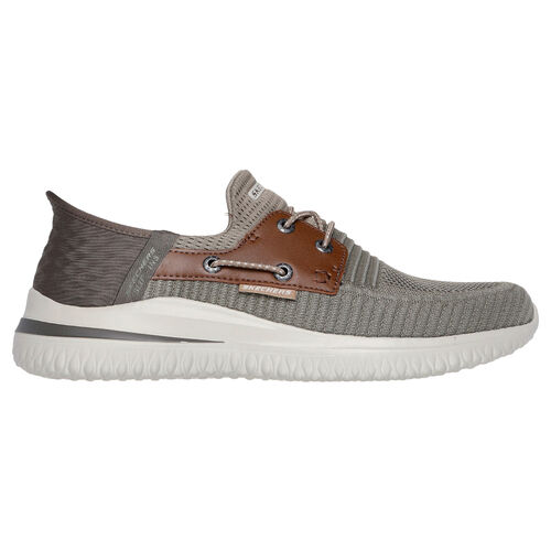 Zapatillas Marrones Skechers Slip-ins Delson 3.0 Roth Taupe Marrón 43