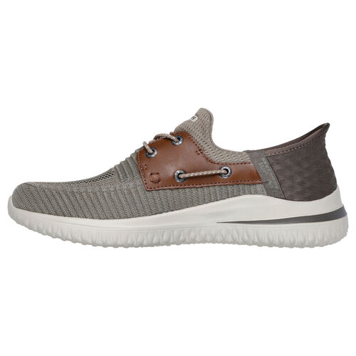 Zapatillas Marrones Skechers Slip-ins Delson 3.0 Roth Taupe Marrón 43