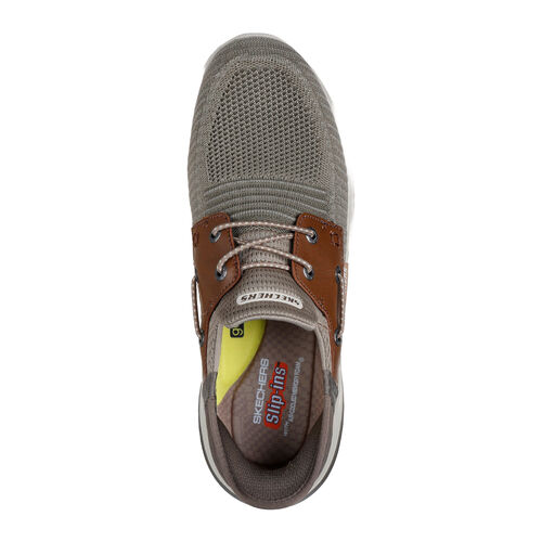 Zapatillas Marrones Skechers Slip-ins Delson 3.0 Roth Taupe Marrón 43