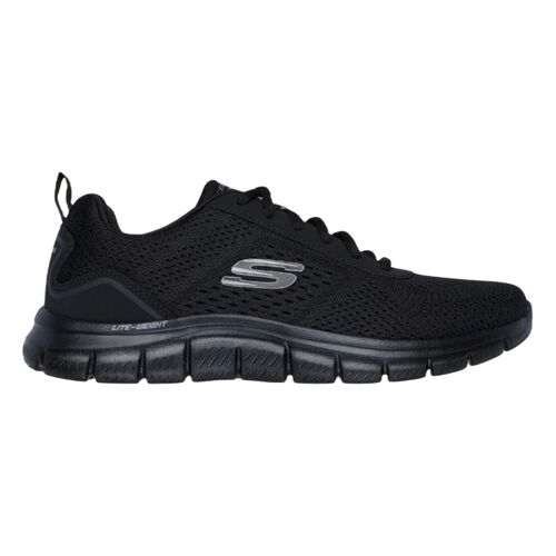 Zapatillas Negras Skechers Track Leshur Black con Suela de tracción flexible 44