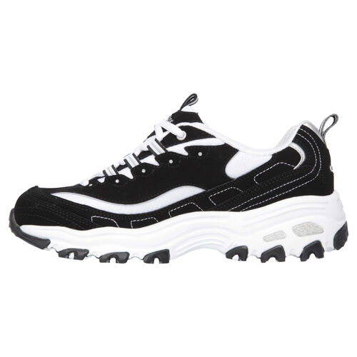 Zapatillas Negro y Blanco Skechers D''Lites Biggest Fan Black White 38