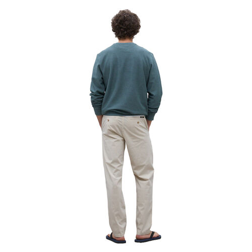 Sudadera Verde Ecoalf Newark Green Shadow con Cuello Redondo, Básica y Versátil L
