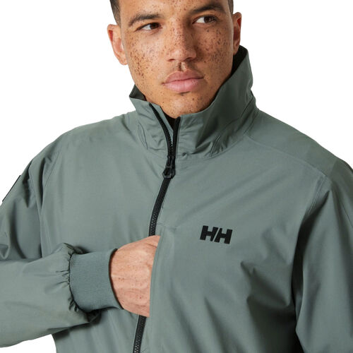 Chaqueta Verde Helly Hansen Men''s HP Racing Bomber Jacket 3.0 Grey Cactus L