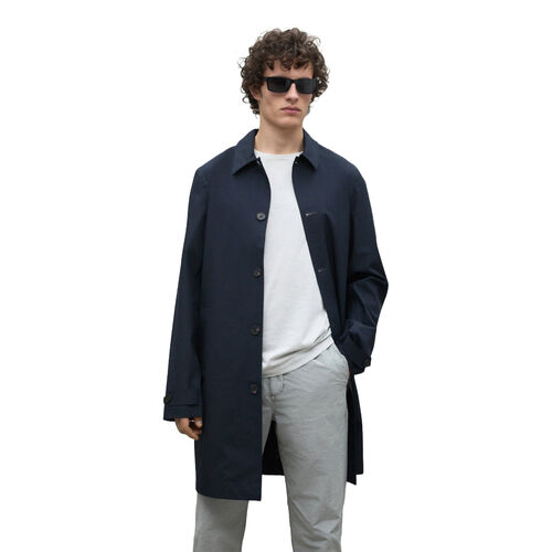 Chaqueta 3/4 Azul Marino Ecoalf Nimega de Fit Regular Deep Navy L