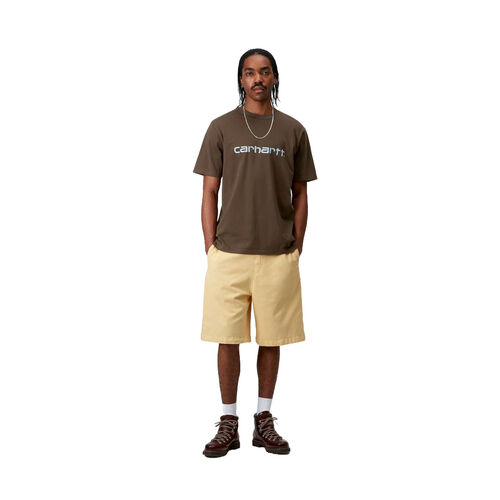 Camiseta Marrón Carhartt Script T-Shirt Liberica - Air Sky L