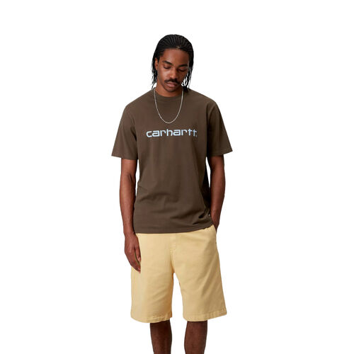 Camiseta Marrón Carhartt Script T-Shirt Liberica - Air Sky L