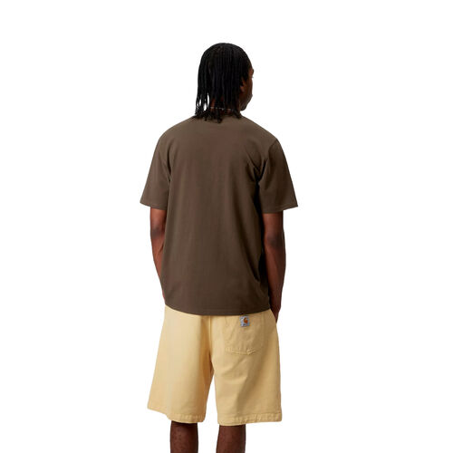 Camiseta Marrón Carhartt Script T-Shirt Liberica - Air Sky L