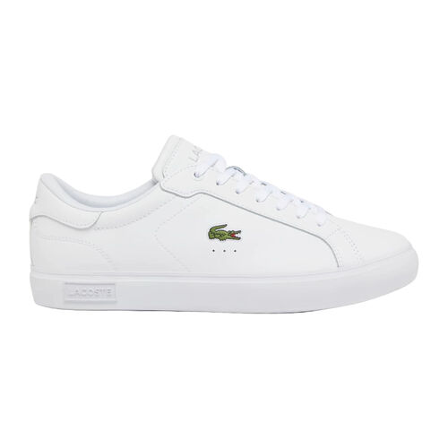 Zapatillas Blancas Lacoste Powercourt White con Cocodrilo Clásico 42