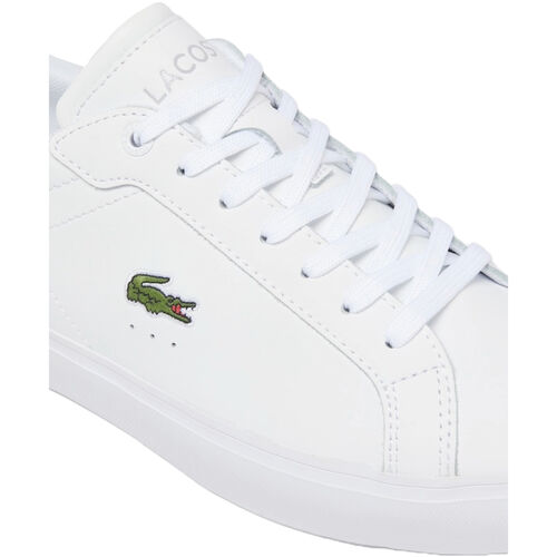 Zapatillas Blancas Lacoste Powercourt White con Cocodrilo Clásico 42