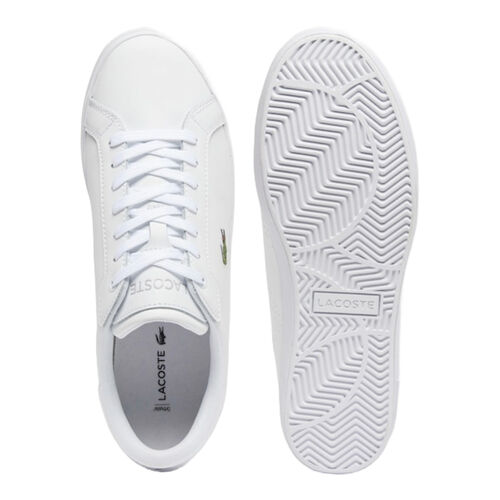 Zapatillas Blancas Lacoste Powercourt White con Cocodrilo Clásico 42