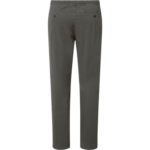 Pantalones Verdes Ecoalf Ethic Pants Dusty Olive de Fit Regular y Cintura Elástica y Ajustable XL
