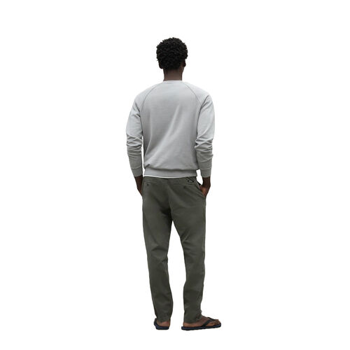 Pantalones Verdes Ecoalf Ethic Pants Dusty Olive de Fit Regular y Cintura Elástica y Ajustable XL