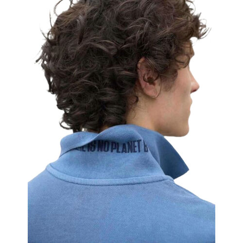 Polo Azul de Manga Corta Ted Ecoalf Light Indigo de Fit Regular M