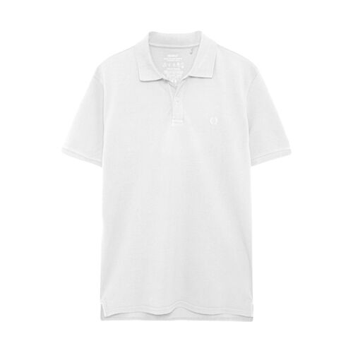 Polo Blanco de Manga Corta Ted Ecoalf White de Fit Regular M