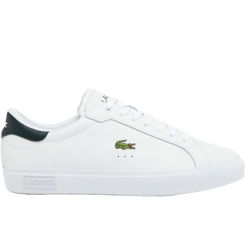 Zapatillas Blancas Lacoste Powercourt White Con Cocodrilo Cómodas y Ligeras 44