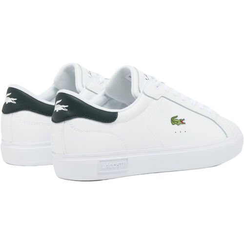 Zapatillas Blancas Lacoste Powercourt White Con Cocodrilo Cómodas y Ligeras 44