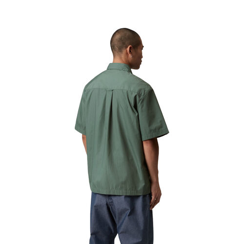 Camisa Verde Carhartt Craft Shirt Silver Pine de Corte Holgado y Cierre de Botón S