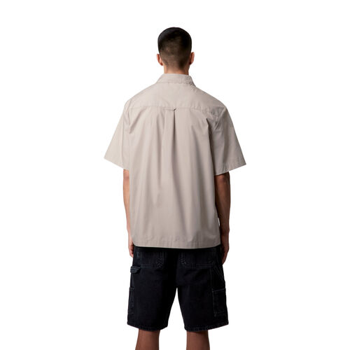Camisa Beige Carhartt Craft Shirt Dusky Beige de Corte Holgado y Cierre de Botón S
