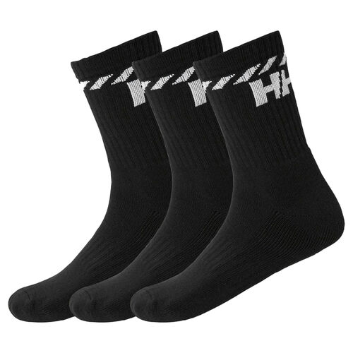 Pack 3 pares de Calcetines Negros Helly Hansen Algodón 45/47