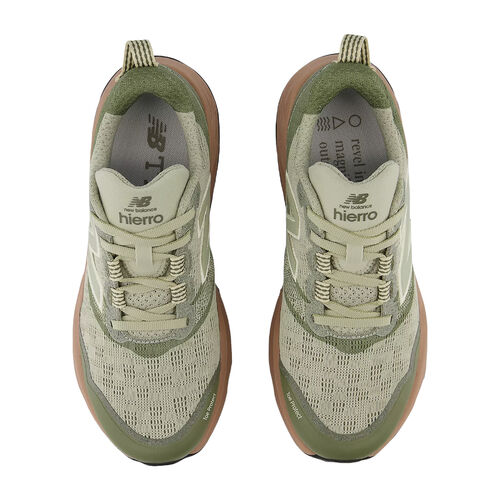 Zapatillas Verdes New Balance Fresh Foam X Hierro v9 Cómoda y Ligera Olivine con Landslide 39
