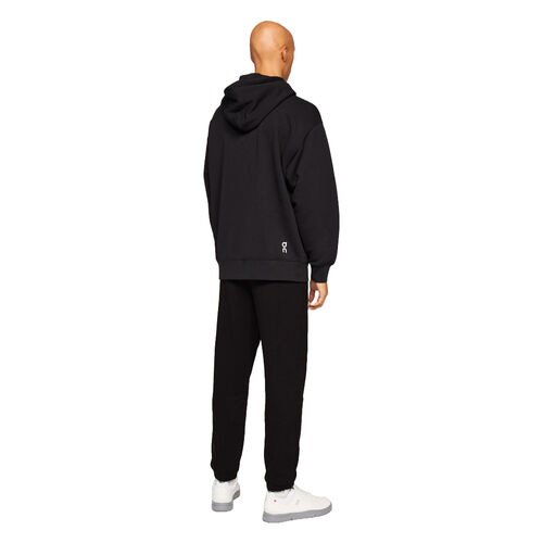 Sudadera Negra On Running Club Hoodie Black de Corte Holgado M