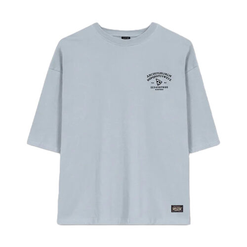 Camiseta Azul Kaotiko Lucy''s Pizza Steel  de Corte Clásico AZUL S