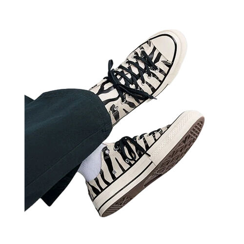 Zapatillas Blanca/Negra Converse Chuck 70 Glow-In-The-Dark Zebra Print 37