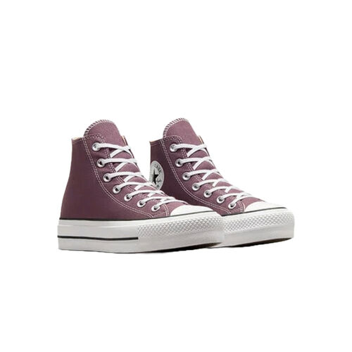 Zapatillas Moradas Converse Chuck Taylor All Star Lift Platform Duraderas De Lona 41