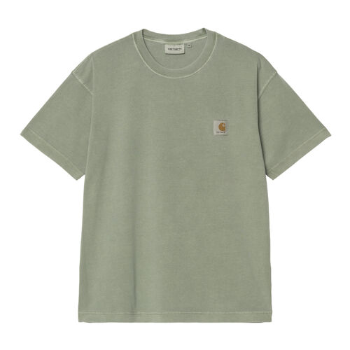 Camiseta Verde Carhartt Nelson T-Shirt Park Garment Dyed de Corte Holgado M