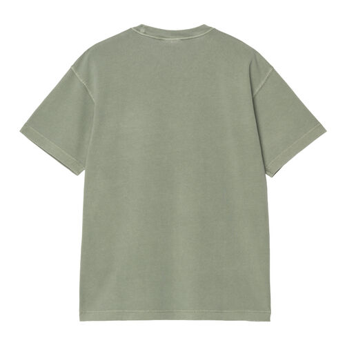 Camiseta Verde Carhartt Nelson T-Shirt Park Garment Dyed de Corte Holgado M