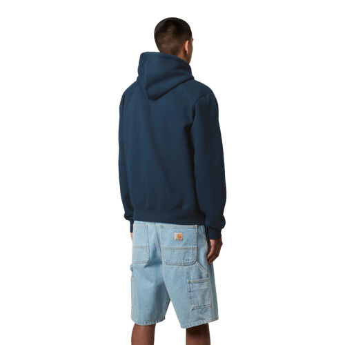 Sudadera Azul Carhartt Hooded Carhartt Sweatshirt Ink Air Yellow de Ajuste Holgado S