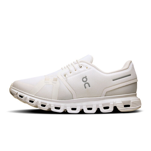 Zapatillas Blancas On Running Cloud 6 Woman White Cómodas y Ligeras 39