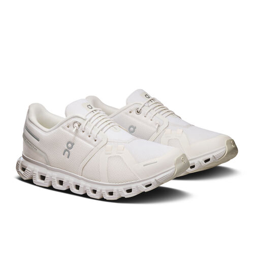 Zapatillas Blancas On Running Cloud 6 Woman White Cómodas y Ligeras 39