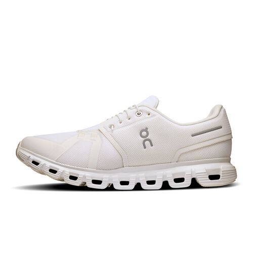 Zapatillas Blancas On Running Cloud 6 Men White Cómodas y Ligeras 45