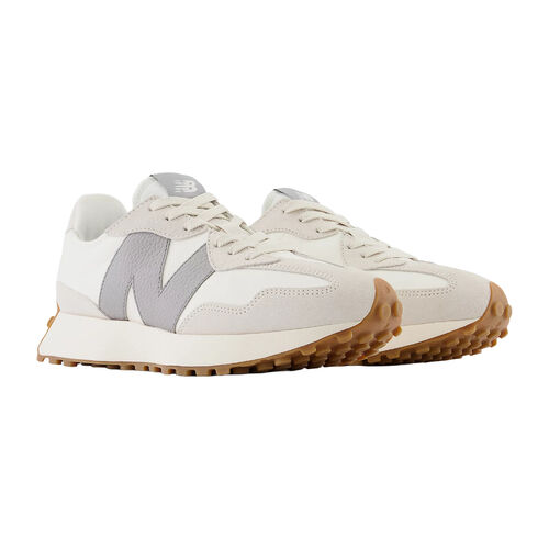 Zapatillas Blancas y Grises New Balance 327 Moonbeam con Shadow Grey 37