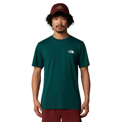 Camiseta Verde The North Face Simple Dome Deep Nori de Corte Regular S