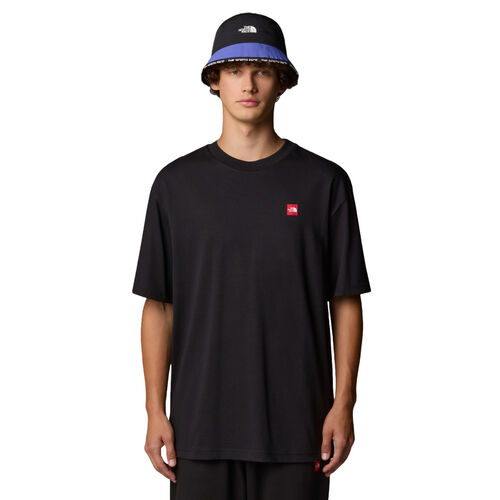 Camiseta Negra The North Face AXYS Virtual Blue de Corte Holgado XS