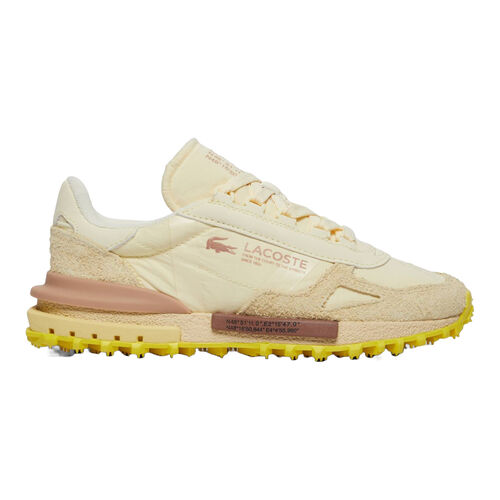 Zapatillas Beige y Amarillo Lacoste Elite Active con Estilo Running de los 70 38