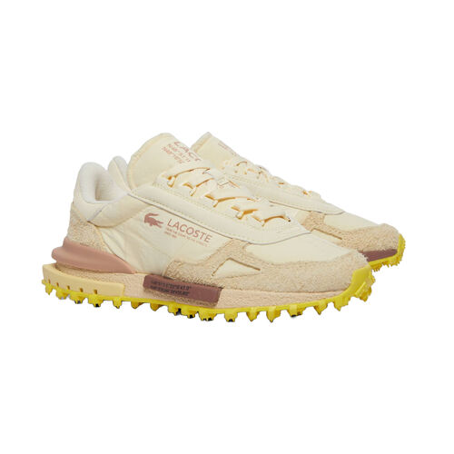 Zapatillas Beige y Amarillo Lacoste Elite Active con Estilo Running de los 70 38