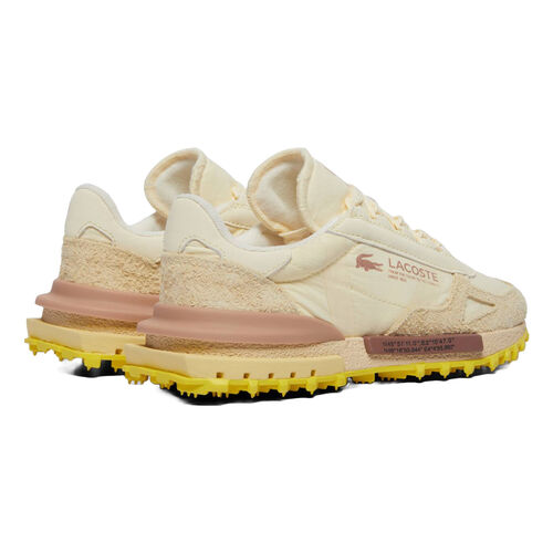 Zapatillas Beige y Amarillo Lacoste Elite Active con Estilo Running de los 70 38