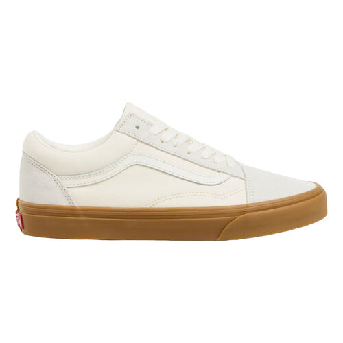 Zapatillas Vans Blancas Old Skool de Ante y Lona con Cuello Acolchado 41