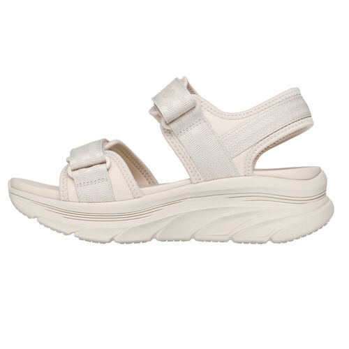 Sandalias Beige Skechers D''Lux Walker - Adored Days Natural con Suela Flexible 36