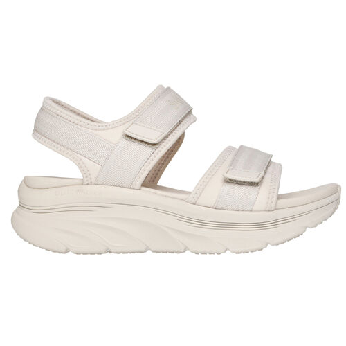 Sandalias Beige Skechers D''Lux Walker - Adored Days Natural con Suela Flexible 36