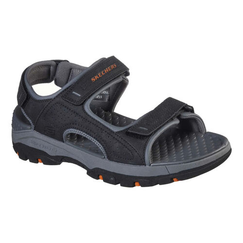 Sandalias Negras Skechers Tresmen Garo Negro Ligeras y Cómodas 42
