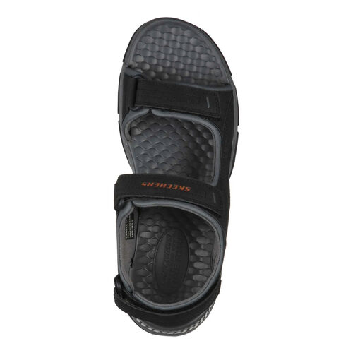 Sandalias Negras Skechers Tresmen Garo Negro Ligeras y Cómodas 42