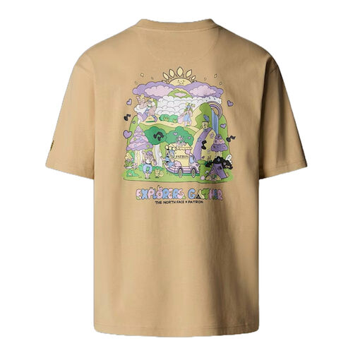 Camiseta Beige The North Face Holgada Mountain Cleanup Unisex M