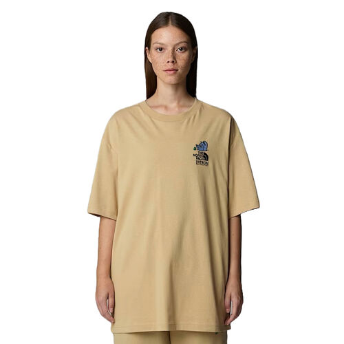 Camiseta Beige The North Face Holgada Mountain Cleanup Unisex M